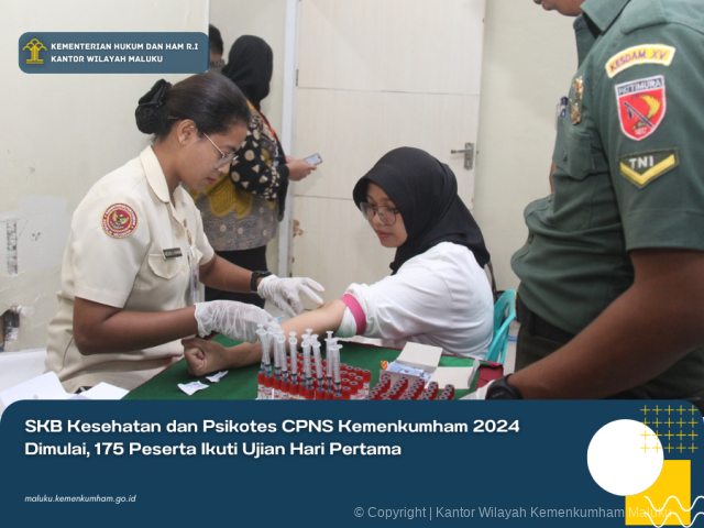 SKB KESEHATAN DAN PSIKOTES CPNS KEMENKUMHAM 2024 DIMULAI, 175 PESERTA IKUTI UJIAN HARI PERTAMA